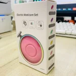 Coupeongles électrique portable sans fil pour bébé con conception sécurisée rose pour bébé compact durable et hygiénique