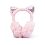 Cacheoreilles pelucheux design chat oreilles filles enfants hiver confortable sécurité cadeau amusant mode
