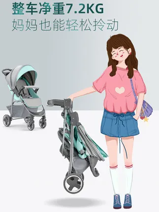 Poussette légère compacte bébé 06 ans ergonomique ville parc fonctionnalités multiples