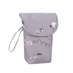 Pochette rangement cosmétiques tissu Oxford imperméable motifs artistiques design minimaliste port multifonction