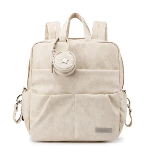 Sac à dos à couches Soboba pour bébé grande capacité étanche style moderne beige clair accessoires inclus pratique pour la maternité