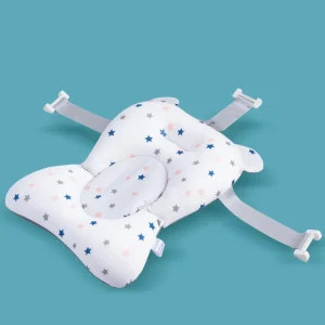 Oreiller bébé support chaise haute ajustable tissu doux étoiles motifs Safety straps fixation bébé confortable moderne sécurisé