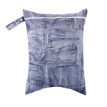 BIAI Sacs Étanches Denim pour Poussette Sac de Rangement Waterproof Style Ludique 30x40cm Multifonctionnel pour Voyage et Jour J