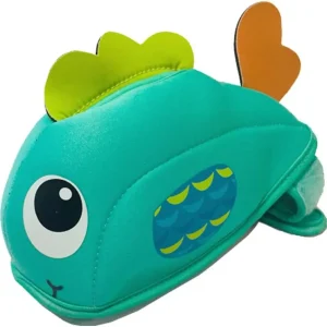 Accessoire de bain en forme de baleine pour bébé protecteur de bouche jouet de bain sécuritaire design cartoon matériau doux unisexe 3040 cm