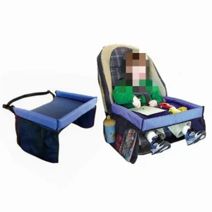 Siège de voiture bébé tapis d&rsquo;activités plateau de voyage rangement storage jouets portables étanche