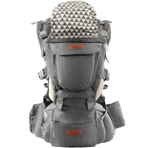 Portebébé kangourou ergonomique Sunveno sac à dos bébé confortable voyage randonnée soutien hanches tissu doux style moderne 02 ans