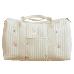 Sac de maternité grand format pour bébé sac de voyage matelassé sac à langer sac de toilette sac de travail fourretout maman  Design lapin et fleurs