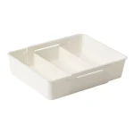 Organisateur de tiroir extensible contenant de rangement polyvalent compartiments ajustables pour bureau cuisine salle de bain en plastique blanc design moderne facile à nettoyer idéal pour la maison ou le travail