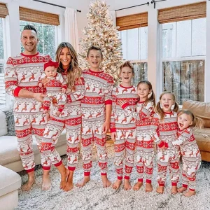 Ensemble Pyjamas Famille Noël Tenues Assorties Vêtements Nouvel An Pajamas Bébé Enfant Adultes Look Unisexe Imprimés Light Red Ensemble Pyjamas Famille Noël Tenues Assorties Vêtements Nouvel An Pajamas Bébé Enfant Adultes Look Unisexe Imprimés Light Red