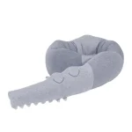 Coussin décoration crocodile gris chambre bébé oreiller lit enfant accessoire intérieur design moderne coussin de sécurité confortable