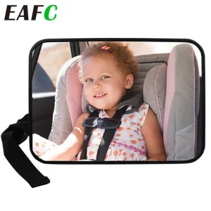 Miroir de sécurité voiture bébé en acrylique rétroviseur intégré montage facile observation enfant siège arrière accessoire poussette sécurité bébé praticité parentale