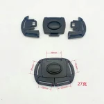 Support de fixation universel en plastique noir pour poussettes et accessoires bébé montage sécurisé et pratique