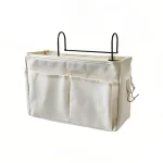 Sac suspendu bébé rangement chevet poussette bassinet 组织ateur tissu design moderne blanc cassé sécurité praticité