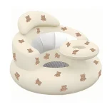 Siège de bain gonflable pour bébé 012 mois Teddy Bear siège autogonflable portable 安全 confortable design adorable
