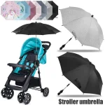 Parasol poussette bébé protection UV réglable design universel fixation sécurisée tissu résistant style moderne pour sortie au soleil ou pluie accessoire essentiel bébé