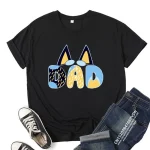 Vêtements assortis pour la famille papa spinal et moi, look d&rsquo;anime de dessin animé, t-shirts maman et moi, tenues père fils mère fille, 2024 – FM075B-dad