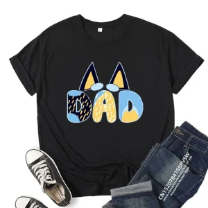 Vêtements assortis pour la famille papa spinal et moi, look d&rsquo;anime de dessin animé, t-shirts maman et moi, tenues père fils mère fille, 2024 – FM075B-dad