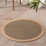 Tapis de couchage pour chat en rotin tapis frais et confortable coussin de glace pour chat matelas en coton naturel design moderne et durable sans produits chimiques