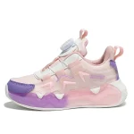 Chaussures de sport en cuir pour filles baskets confortables et résistantes antidérapantes souples et stylisées  rose