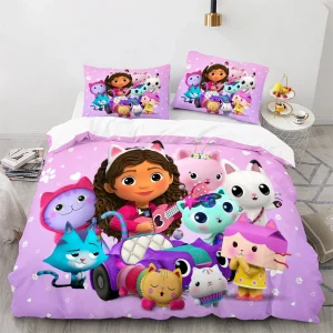 Gabbilé Butter House  Ensemble literie 3D imprimé housse de couette taies d&rsquo;oreiller chambre enfant adulte motifs animaux couleurs vives tissu doux facile entretien