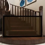 Barrière de sécurité pliable pour bébé en maille respirante durable et facile à installer_gate_équipement_bébé_sécurité_escalier_porte