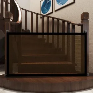 Barrière de sécurité pliable pour bébé en maille respirante durable et facile à installer_gate_équipement_bébé_sécurité_escalier_porte Barrière de sécurité pliable pour bébé en maille respirante durable et facile à installer_gate_équipement_bébé_sécurité_escalier_porte
