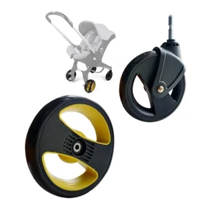Roues originales Donna/Doona roues de remplacement en plastique durable stabilisateurs de poussette accessoires bébé manœuvrabilité optimale Grip renforcé Roues originales Donna/Doona roues de remplacement en plastique durable stabilisateurs de poussette accessoires bébé manœuvrabilité optimale Grip renforcé