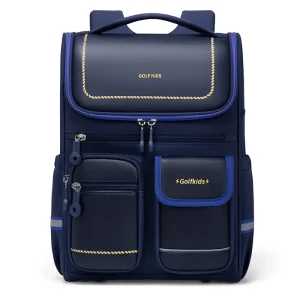 Sac à dos école primaire GOLF pour enfants garçons filles 612 ans sac scolaire moderne matériau polyester design épuré couleurs vives comfort 27x37x15cm