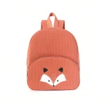 Sac à dos enfant dessin animé renard mignon kawaii sac à dos en velours côtelé portable grande capacité sac à dos scolaire pour enfants adolescents