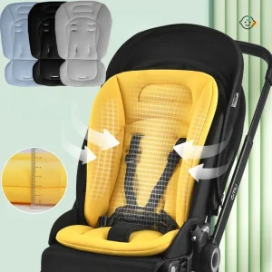 Matelas de poussette universel coussin de siège en coton doux et épais adaptable Yoyo/Bugaboo/Cybex accessoire bébé confortable et sécurisant 06 ans
