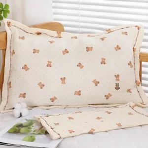 Oreiller décoratif pour chambre d&rsquo;enfant Teddy bear lit bébé décoration intérieure douillette coton soft design enfantin accessoire nursery