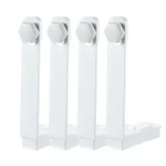 Ensemble de 4 pinces à drap en ABS supports coordonnants maintien sécurisé style minimaliste blanc épuré usage bébé et intérieur