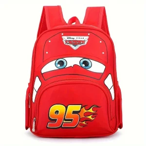 Sac à dos Cars 95 Disney Pixar sac de voyage étanche pour enfants 25 ans design animé 3D matériau polyester bretelles rembourrées fermeture éclair idéal école sorties
