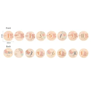 Cartes de jalons en bois ours pour bébé souvenir de naissance accessoires photo cadeau naissance 8 pièces Cartes de jalons en bois ours pour bébé souvenir de naissance accessoires photo cadeau naissance 8 pièces