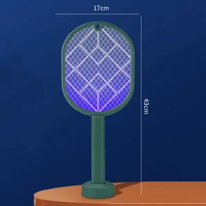 Raquette électrique antiinsectes 2 en 1 tueur de moustiques filet de protection avec chargeur USB accessoire de sécurité pour bébé usage intérieur et extérieur