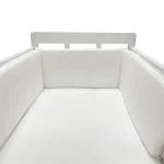 Coussin de protection pour lit de bébé 50x30cm coussin anticollision matelas bébé sécurité confort coton blanc 1 pièce