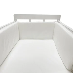 Coussin de protection pour lit de bébé 50x30cm coussin anticollision matelas bébé sécurité confort coton blanc 1 pièce
