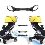 Connecteur de poussette bébé sécurisé triple joint sangle réglable adaptateur universel usage pratique et sûr pour poussettes