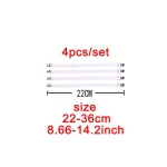 Bande élastique fixation drap lit 4 pièces sangles ajustables clips métalliques housse matelas support couvertures 22cm blanc