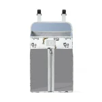 Organisateur suspendu pour bébé rangement mural avec poches zippées motifs animaux design moderne tissu durable spacesaving idéal chambre enfant