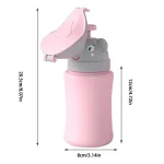 Bouteille d&rsquo;eau portable pour enfants design visage souriant plastique durable facile à transporter idéale pour l&rsquo;école ou les activités quotidiennes