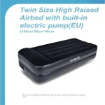 Matelas gonflable camping bébé lit de camping portable matelas pliable PVC design moderne facile à ranger hauteur 46cm confort durable avenli