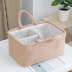 Organisateur de caddie bébé peluche sac à couches panier de rangement multifonctionnel
