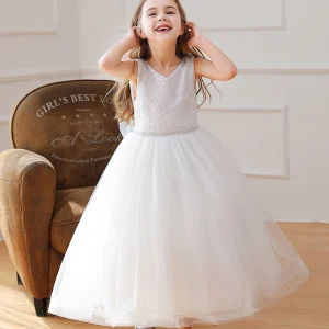 Robe demoiselle d&rsquo;honneur fille fantaisie haute qualité mode décontractée fête anniversaire robe de bal adolescents 713 ans