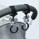 Crochet de poussette 2 pièces tête de Mickey sécurité pratique accessoire bébé portage bagagerie