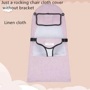 Housse en tissu pour chaise à bascule pour bébé, en tissu de lin, en forme de chat mignon, pour chaise longue pour bébé, housse à langer sans support – single Cloth Cover Housse en tissu pour chaise à bascule pour bébé, en tissu de lin, en forme de chat mignon, pour chaise longue pour bébé, housse à langer sans support – single Cloth Cover