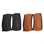 Ceinture de soutien gainage sportif adjustable pour exercice posture fitness confortable en cuir PU noir marron