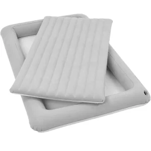 Matelas gonflable pour animaux de compagnie lit de voyage portable conforturable pour chiens et chats matière PVC douce surmatelas amovible design minimaliste usage intérieur et extérieur