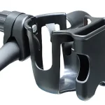 Support de verre pour vélo en plastique noir accessoire pratique pour transport de boissons design moderne et sécuritaire