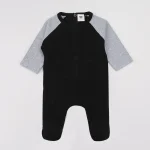 Vêtements côtelés assortis pour la famille, barboteuse à manches longues pour bébé, chemise pour garçon et fille, couleurs contrastées, automne – grey romper